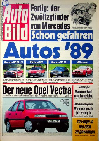 Deckblatt Auto Bild (35/1988)